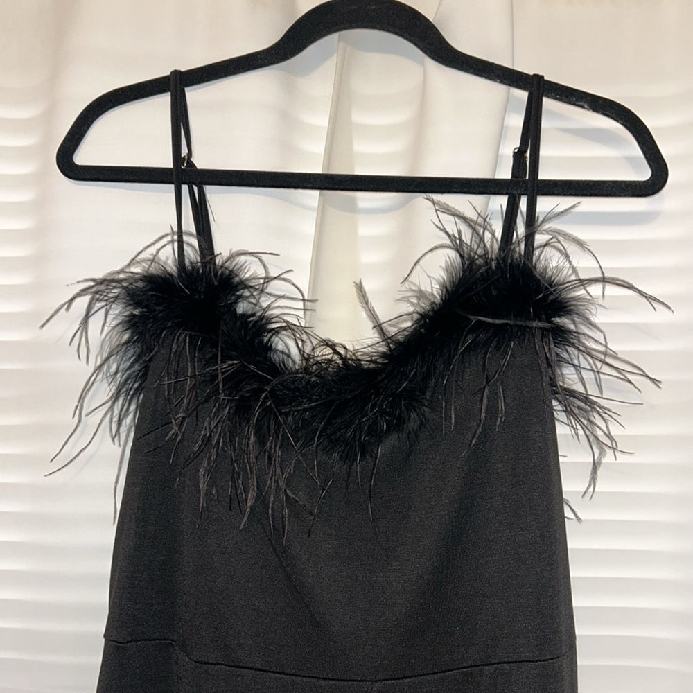 {Boohoo} Strappy Feather Wide Leg Jumpsuit - NEW, WEDDING, BIRTHDAY - Picture 6 of 9